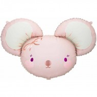 Baby Girl Mouse Face Balloon